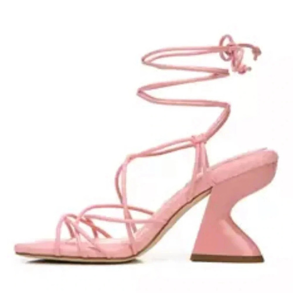 New Circus NY by Sam Edelman Blanche Gladiator Heeled Sandals - Barbiecore Vibes - Picture 3 of 5